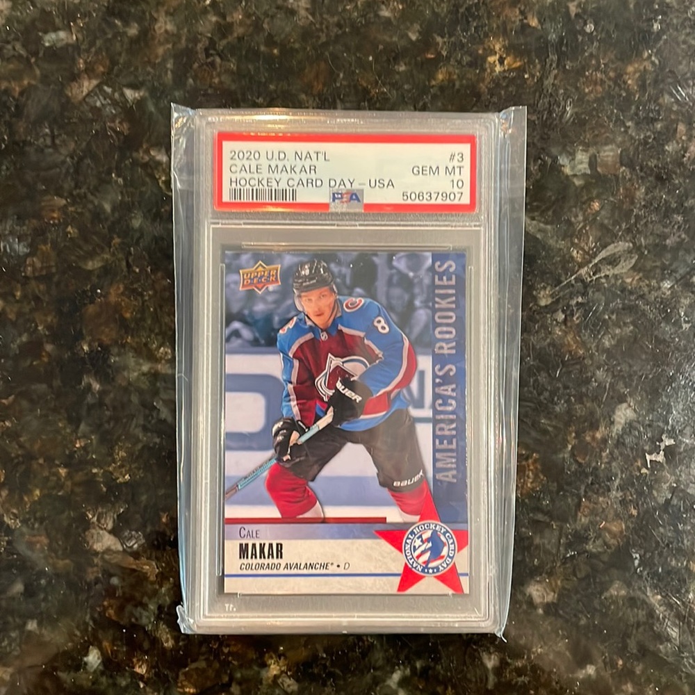 2020 Cale Makar rookie card graded 10!